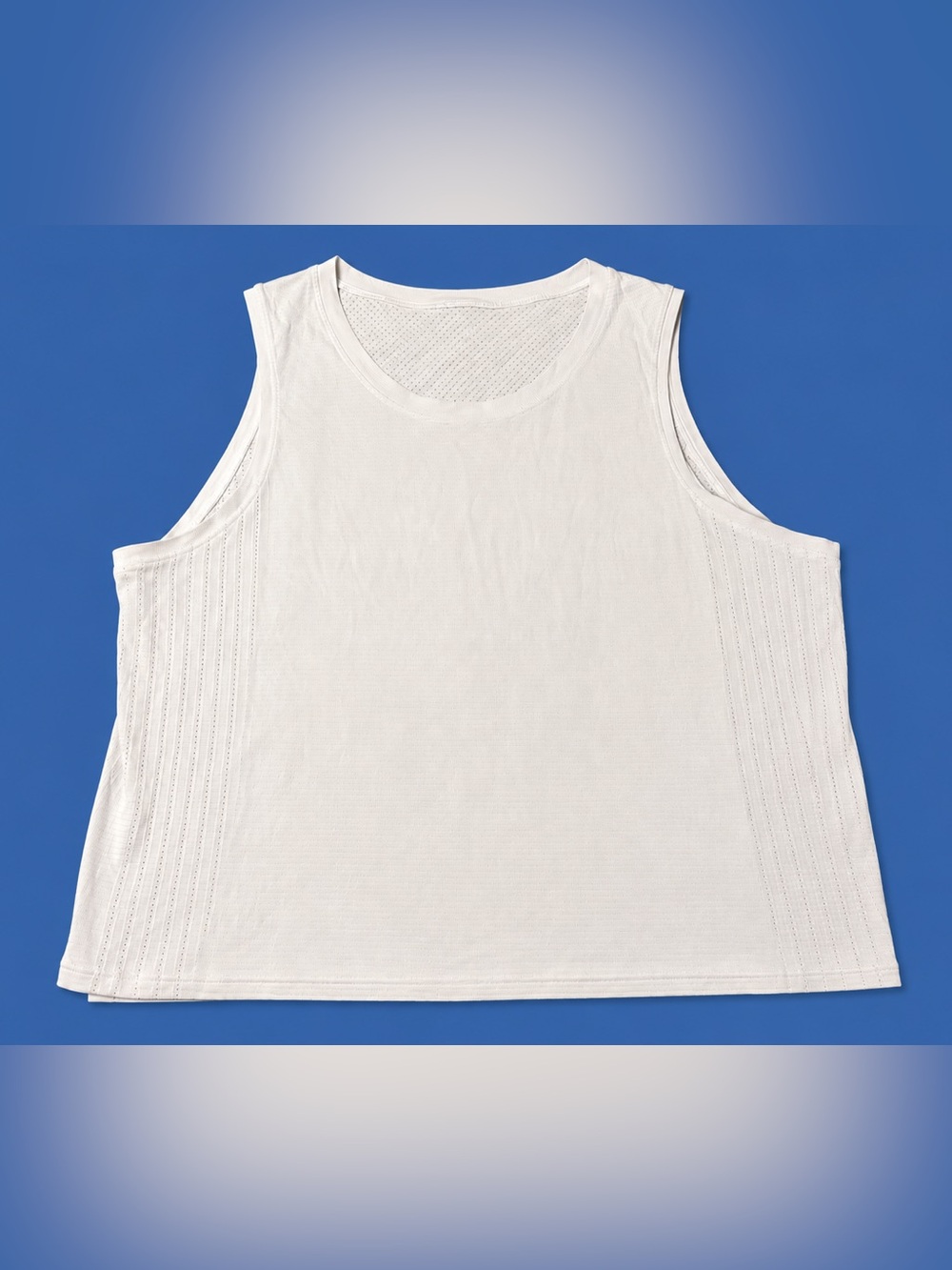 Lululemon White Mesh Sleeveless Athletic Tank Top Women’s Size 12